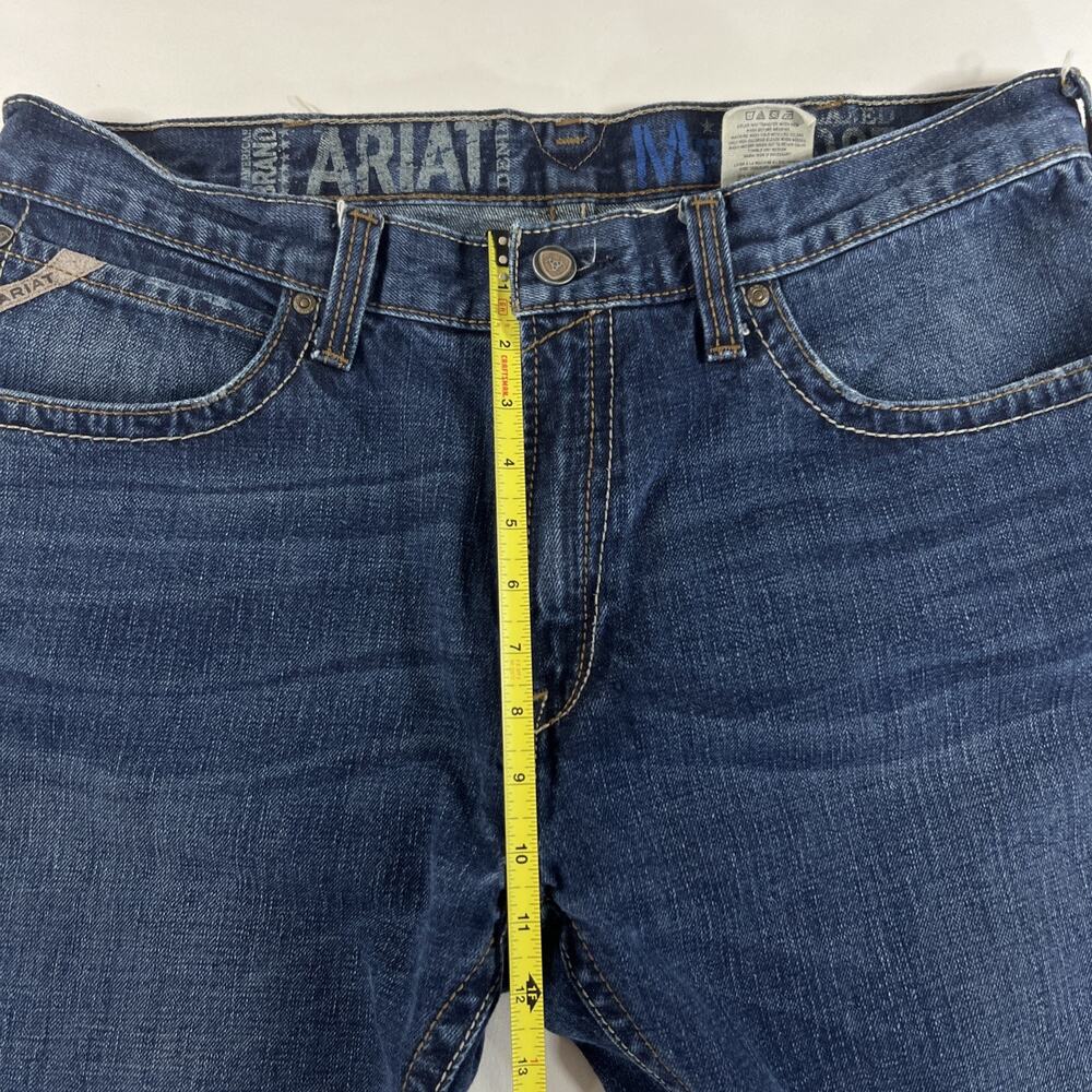 Ariat Jeans Mens 36X30 Blue M2 Relaxed Boot Cut Workwear Western Rodeo - Picture 6 of 10